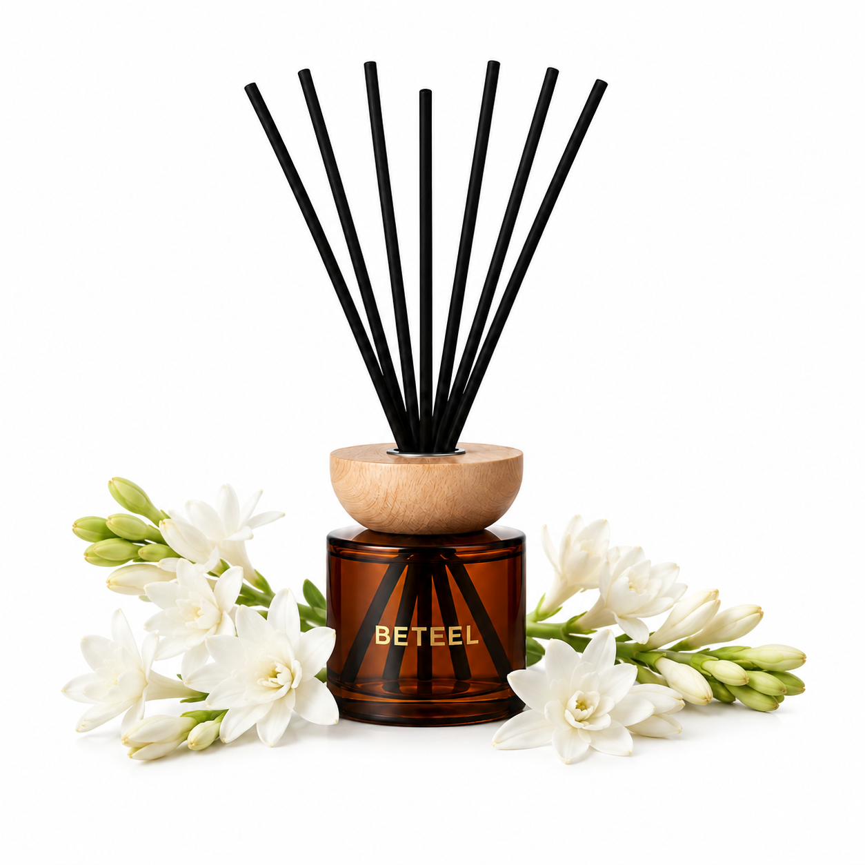 مسك توبيروز - موزع العطر من بيتيل + أعواد لمعطر السيارة